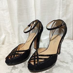 Cole Haan women's black strappy heels size 7 b